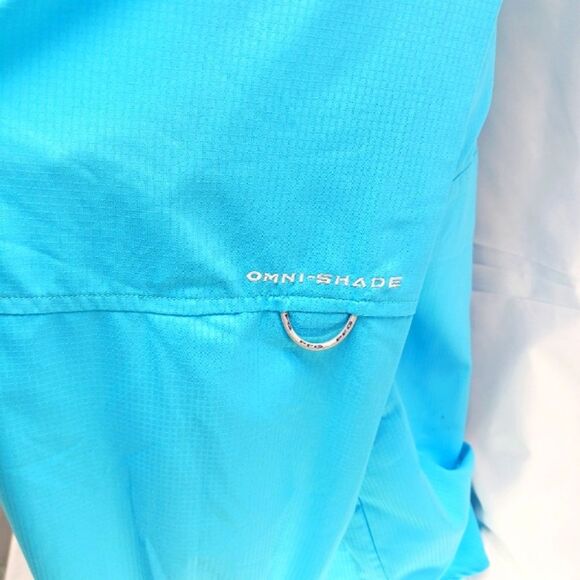 Columbia PFG Performance Button Down Long Sleeve Omni Shade Men's XLT. Blue. - Picture 6 of 12